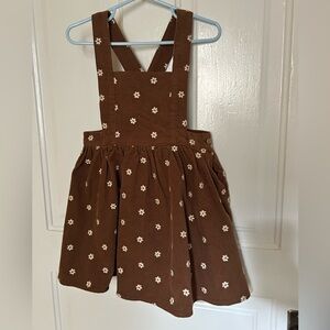 Rylee + Cru Brown Floral Kids Cordory Jumper - new with tags, 100% cotton